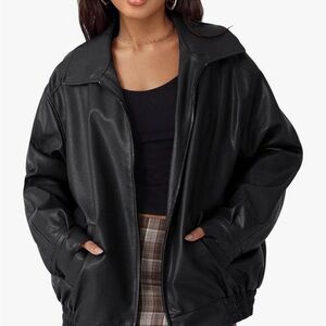 Women's Black Leather Jacket